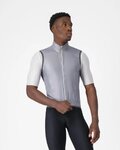 CASTELLI Kolesarski brezrokavnik - ARIA 2 - srebrna
