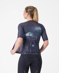 CASTELLI Kolesarski dres s kratkimi rokavi - CLIMBER'S A/C W - vijolična