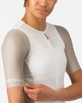 CASTELLI Kolesarski dres s kratkimi rokavi - CORRETTO W - bež/slonovina