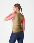 CASTELLI Kolesarski dres s kratkimi rokavi - CORRETTO W - zlata/rožnata