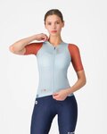 CASTELLI Kolesarski dres s kratkimi rokavi - CORRETTO W - modra/rdeča