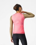 CASTELLI Kolesarski dres z dolgimi rokavi poletni - CORRETTO W LONG - rožnata