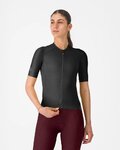 CASTELLI Kolesarski dres s kratkimi rokavi - ESPRESSO 2 W - črna