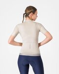 CASTELLI Kolesarski dres s kratkimi rokavi - ESPRESSO 2 W - slonovina