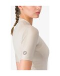 CASTELLI Kolesarski dres s kratkimi rokavi - ESPRESSO 2 W - slonovina