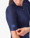 CASTELLI Kolesarski dres s kratkimi rokavi - ESPRESSO 2 W - modra