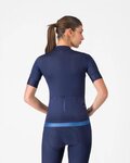 CASTELLI Kolesarski dres s kratkimi rokavi - ESPRESSO 2 W - modra