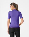 CASTELLI Kolesarski dres s kratkimi rokavi - ESPRESSO 2 W - vijolična