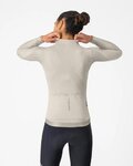 CASTELLI Kolesarski dres z dolgimi rokavi poletni - ESPRESSO 2 W - slonovina