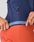 CASTELLI Kolesarski dres z dolgimi rokavi poletni - ESPRESSO 2 W - modra