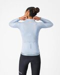 CASTELLI Kolesarski dres z dolgimi rokavi poletni - ESPRESSO 2 W - modra