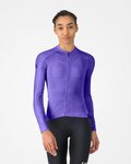 CASTELLI Kolesarski dres z dolgimi rokavi poletni - ESPRESSO 2 W - vijolična
