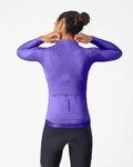CASTELLI Kolesarski dres z dolgimi rokavi poletni - ESPRESSO 2 W - vijolična