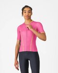 CASTELLI Kolesarski dres s kratkimi rokavi - ANIMA FLOW - rožnata