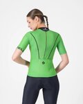 CASTELLI Kolesarski dres s kratkimi rokavi - ANIMA FLOW - zelena/črna