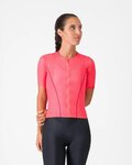 CASTELLI Kolesarski dres s kratkimi rokavi - ANIMA FLOW - rožnata