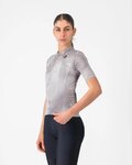 CASTELLI Kolesarski dres s kratkimi rokavi - COSMIC VORTEX - siva