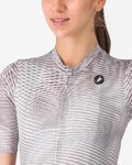 CASTELLI Kolesarski dres s kratkimi rokavi - COSMIC VORTEX - siva