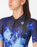 CASTELLI Kolesarski dres s kratkimi rokavi - COSMIC VORTEX - modra