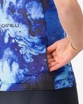CASTELLI Kolesarski dres s kratkimi rokavi - COSMIC VORTEX - modra