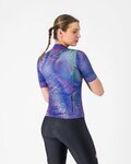 CASTELLI Kolesarski dres s kratkimi rokavi - COSMIC VORTEX - vijolična