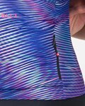 CASTELLI Kolesarski dres s kratkimi rokavi - COSMIC VORTEX - vijolična