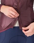 CASTELLI Kolesarska  vetru odporna jakna - ARIA SHELL 2 W - bordo