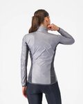 CASTELLI Kolesarska  vetru odporna jakna - ARIA SHELL 2 W - srebrna
