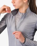 CASTELLI Kolesarska  vetru odporna jakna - ARIA SHELL 2 W - srebrna