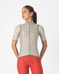 CASTELLI Kolesarski brezrokavnik - ARIA 2 W - bež