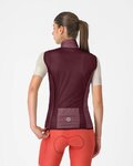 CASTELLI Kolesarski brezrokavnik - ARIA 2 W - bordo
