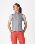 CASTELLI Kolesarski brezrokavnik - ARIA 2 W - srebrna