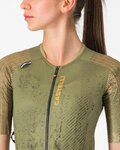CASTELLI Kolesarski dres s kratkimi rokavi - UNLIMITED PRO 2 W - zelena
