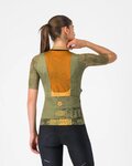CASTELLI Kolesarski dres s kratkimi rokavi - UNLIMITED PRO 2 W - zelena