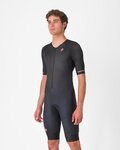 CASTELLI Kolesarski kombinezon - CORE TRI SUIT SHORT SLEEVE - črna