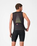 CASTELLI Kolesarski dres brez rokavov - FREE SPEED 3 TOP - črna