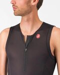 CASTELLI Kolesarski dres brez rokavov - FREE SPEED 3 TOP - črna