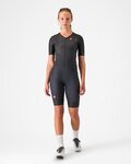 CASTELLI Kolesarski kombinezon - CORE TRI W SUIT SHORT SLEEVE - črna