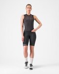 CASTELLI Kolesarski dres brez rokavov - FREE SPEED 3 W TOP - črna