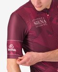 CASTELLI Kolesarski dres s kratkimi rokavi - GIRO SIENA - bordo