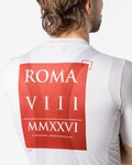 CASTELLI Kolesarski dres s kratkimi rokavi - GIRO109 ROME - bela/rdeča