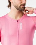 CASTELLI Kolesarski dres z dolgimi rokavi poletni - GIRO109 CORRETTO LS - rožnata