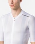 CASTELLI Kolesarski dres s kratkimi rokavi - GIRO109 ESPRESSO 2 - bela