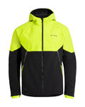 VAUDE Kolesarska  vetru odporna jakna - QIMSA SOFTSHELL - črna/rumena