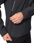 VAUDE Kolesarska  vetru odporna jakna - QIMSA SOFTSHELL - bordo/črna