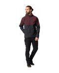 VAUDE Kolesarska  vetru odporna jakna - QIMSA SOFTSHELL - bordo/črna