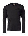 VAUDE Kolesarska  majica z dolgimi rokavi - MONVISO MERINO - črna