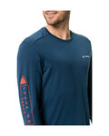VAUDE Kolesarska  majica z dolgimi rokavi - MONVISO MERINO - modra