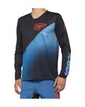 100% SPEEDLAB Kolesarski dres z dolgimi rokavi poletni - R-CORE-X - črna/modra