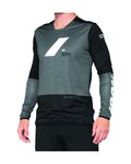 100% SPEEDLAB Kolesarski dres z dolgimi rokavi poletni - R-CORE X - siva/črna